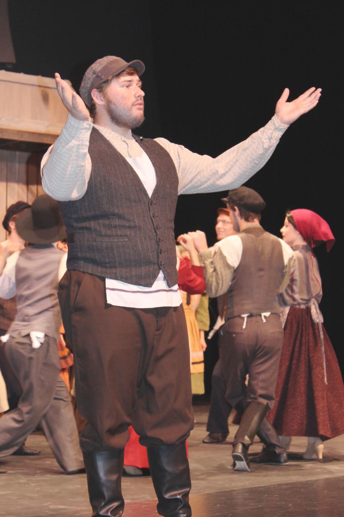 Frank Lenney as Tevye in "Fiddler on the Roof"